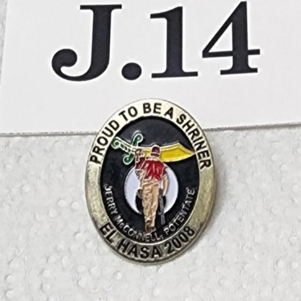 J.014- Proud to be a Shriner, El Hasa 2008 pin